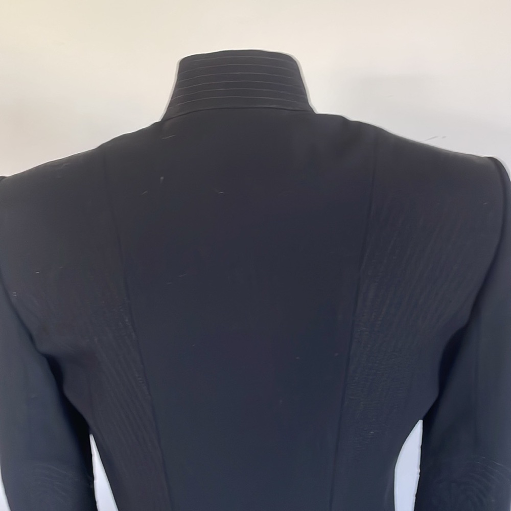 Pin-Striped Black Jacket-Designer - Picture 6 of 9